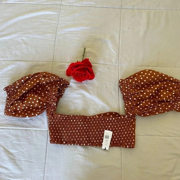 WeWoreWhat Coco polka dot crop top - Picture 14 of 14